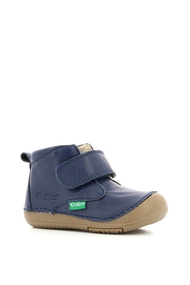 Kickers kids Ghete de piele cu inchidere cu velcro Baieti