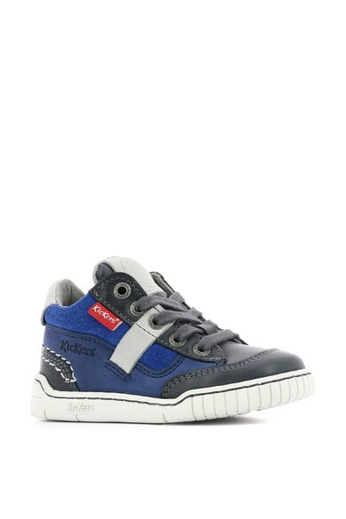 Kickers kids Középmagas szárú bőr sneakers cipő Fiú