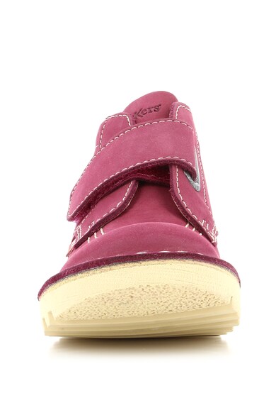 Kickers kids Cizme de piele cu inchidere cu velcro Baieti