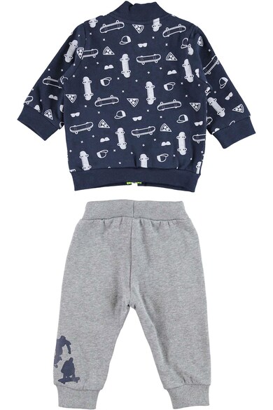 iDO Kids Set de jacheta bomber cu imprimeu grafic si pantaloni Baieti