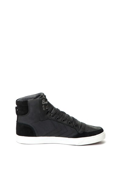 Hummel Pantofi sport high-top, de piele nabuc si piele intoarsa, de iarna Stadil Barbati