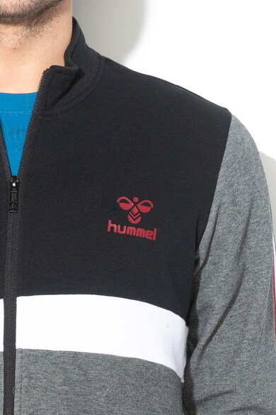 Hummel Bluza sport cu fermoar si detalii contrastante Barbati