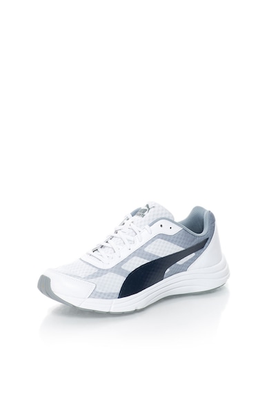 Puma Pantofi sport alb cu gri pentru alergare Expedite Barbati