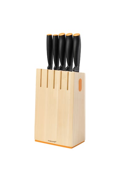 Fiskars Set 5 cutite + bloc  Functional Form, otel inoxidabil Femei