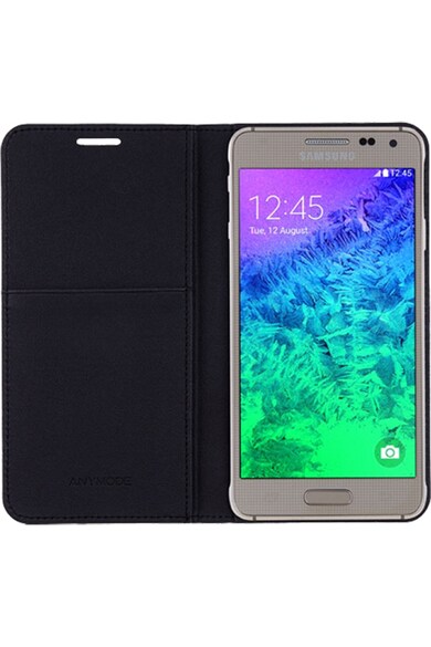 Anymode Husa de protectie  Agenda pentru Samsung Galaxy Apha, Black Femei