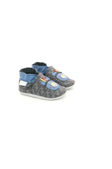 Robeez kids Botosei slip-on de piele, cu imprimeu Baieti