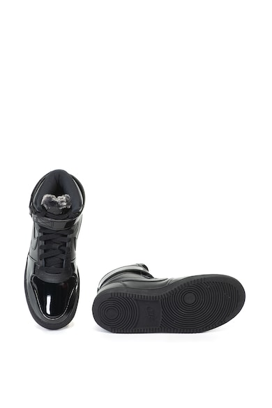 Nike Pantofi sport mid-high, de piele si piele ecologica, cu garnitura de blana sintetica Ebernon Femei