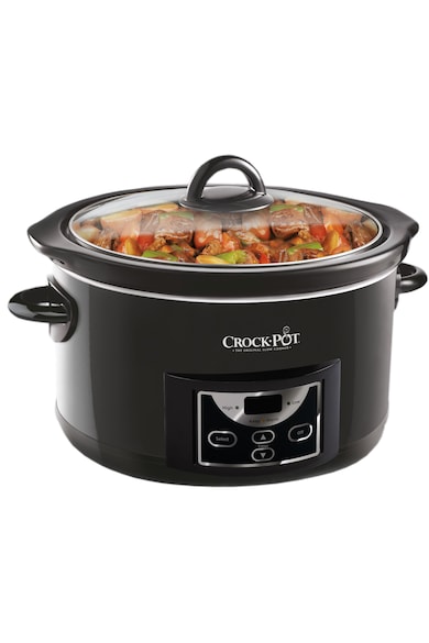 Crock-Pot Slow cooker  , 4.7 l, 2 Setari gatit, Vas de ceramica detasabil, Negru Femei