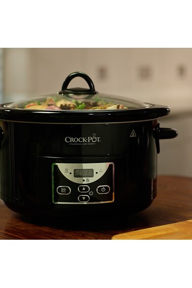 Crock-Pot Slow cooker  , 4.7 l, 2 Setari gatit, Vas de ceramica detasabil, Negru Femei