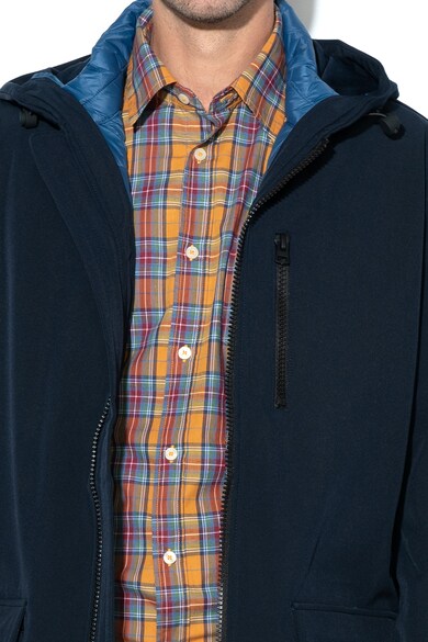 United Colors of Benetton Kapucnis parka kabát kivehető steppelt dzsekivel férfi