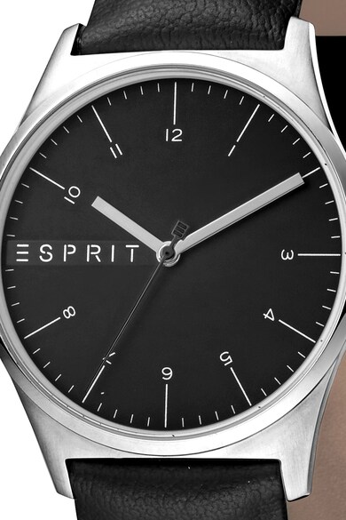 Esprit Ceas quartz cu o curea de piele Essential Barbati