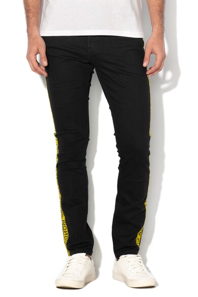 Cheap Monday Blugi unisex skinny cu garnituri tubulare laterale Femei