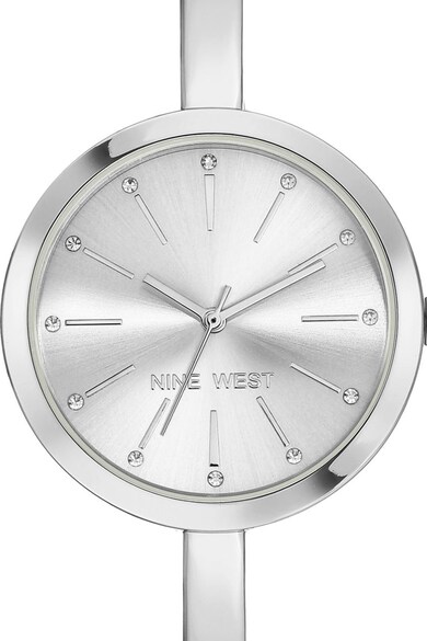 NINE WEST Rozsdamentes acél karóra kövekkel díszített számlappal női