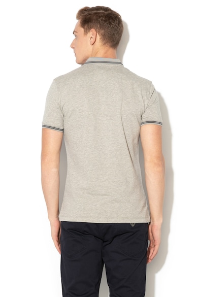 Emporio Armani Тениска от пике с яка и гумирано лого Мъже