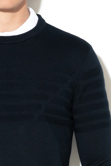Emporio Armani Пуловер с фина плетка и вълна Мъже