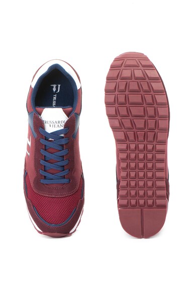 Trussardi Ökobőr sneakers cipő öko nyersbőr betétekkel férfi