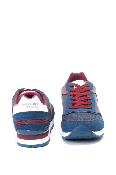 Trussardi Textil sneakers ökobőr részletekkel férfi