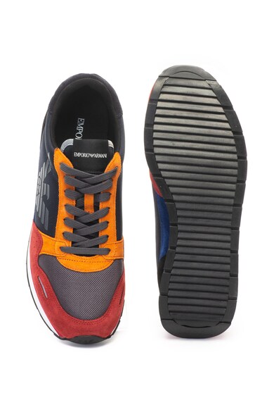 Emporio Armani Велурени спортни обувки с контрастни детайли Мъже