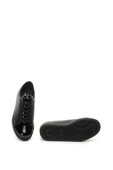 Emporio Armani Bőr plimsolls cipő lakkozott betétekkel női