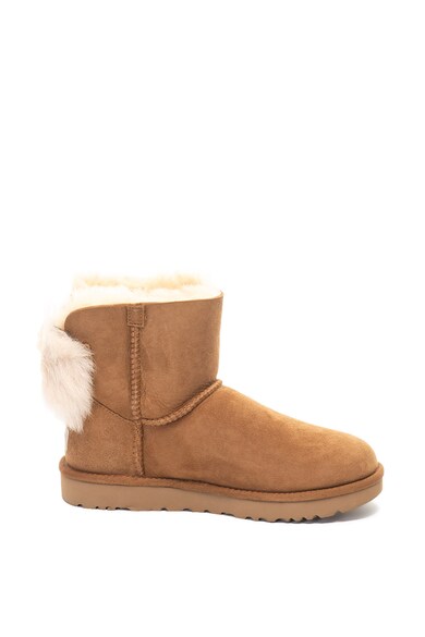 UGG Cizme scurte de piele intoarsa cu funda Fluff Femei