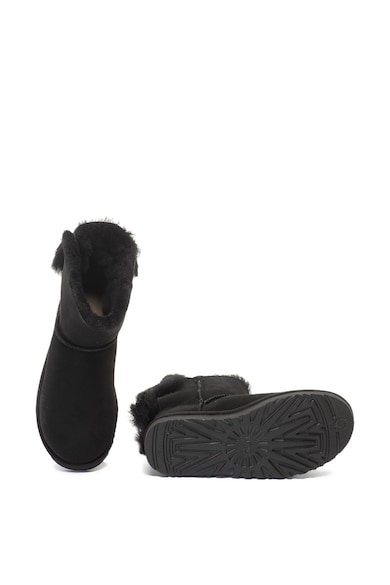 UGG Cizme scurte de piele intoarsa cu funda Fluff Femei