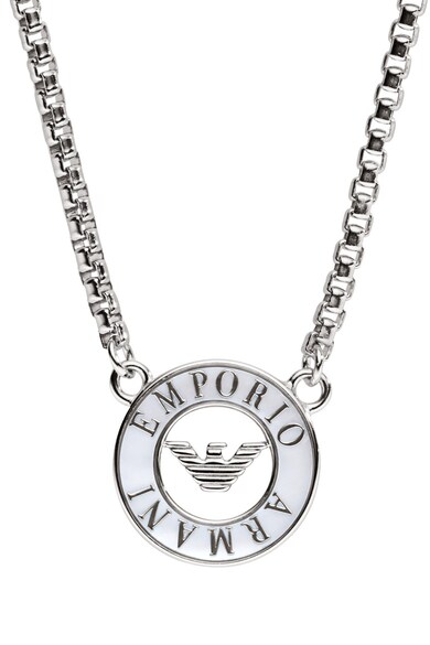 Emporio Armani Signature rozsdamentes acél nyaklánc logós medállal női