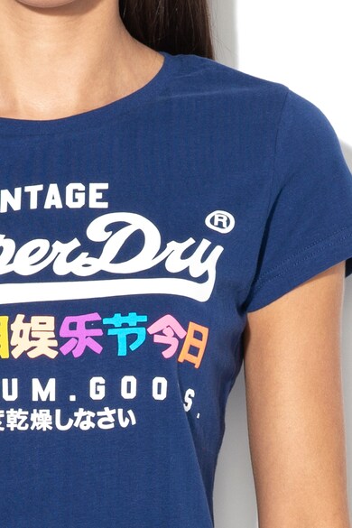 SUPERDRY Tricou cu imprimeu logo Puff Entry Femei