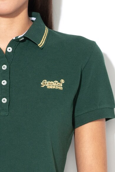 SUPERDRY Tricou polo clasic cu logo brodat Femei