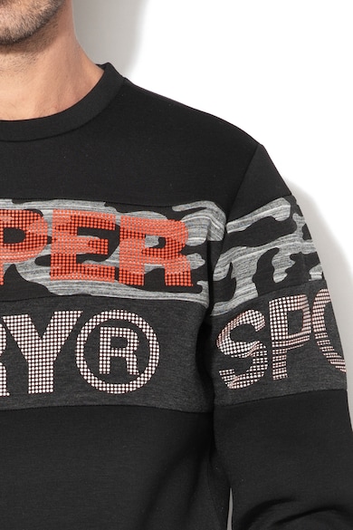 SUPERDRY Gym Tech szövegmintás pulóver férfi