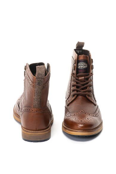 SUPERDRY Кожени боти Shooter Brogue Мъже