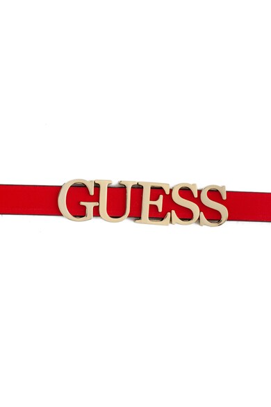 GUESS Curea skinny de piele ecologica cu logo metalic Femei