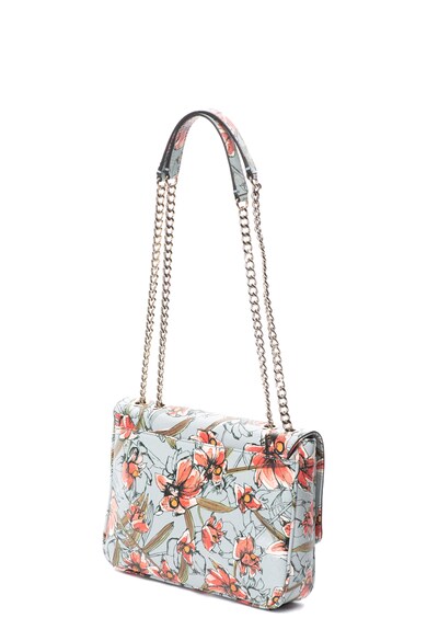 GUESS Geanta de umar de piele ecologica cu model floral Gioia Femei