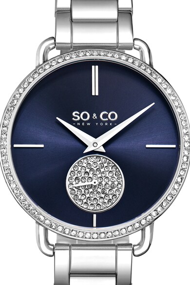 SO&CO New York Овален часовник с метална верижка Жени