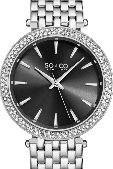 SO&CO New York Овален часовник с кристали Жени