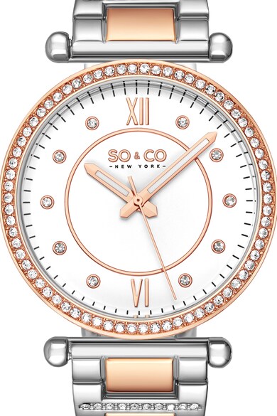 SO&CO New York Овален часовник с метална гривна Жени