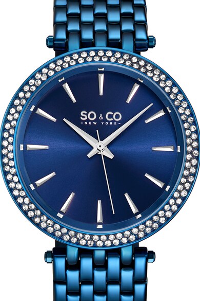 SO&CO New York Овален часовник с кристали Жени