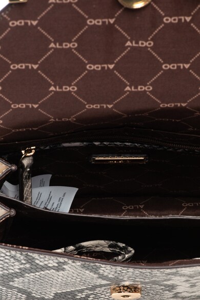 Aldo Geanta crossbody cu doua compartimente si aspect reptila Gismondi Femei