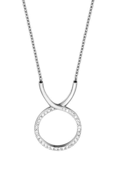 Esprit Allison rozsdamentes acél nyaklánc kerek medállal és kristályokkal női