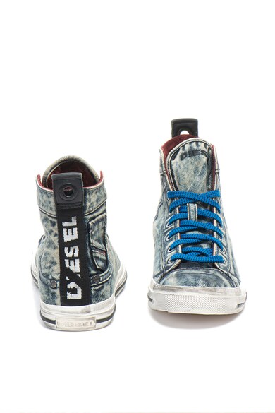 Diesel Tenisi mid-high cu aspect de denim Exposure Barbati