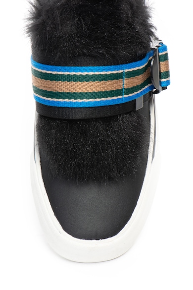 Diesel Pantofi slip-on de piele cu banda logo Flip Femei