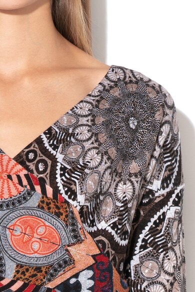 DESIGUAL Pulover asimetric cu model petrecut Berlin Femei