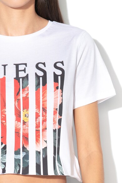 GUESS Tricou crop cu imprimeu logo Femei