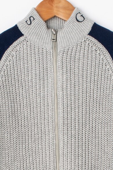 GUESS JEANS Cardigan tricotat cu margini striate Baieti