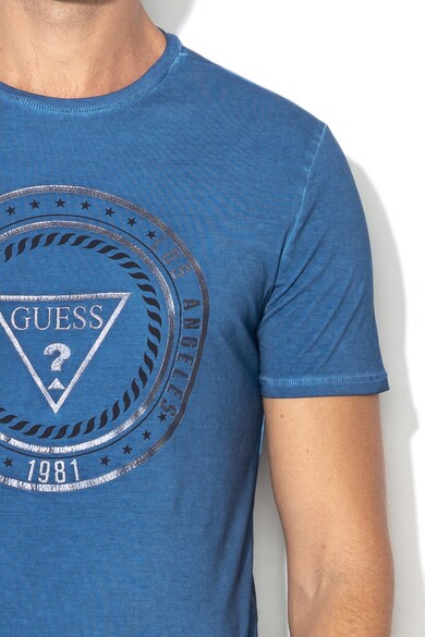 GUESS JEANS Super slim fit logómintás póló férfi