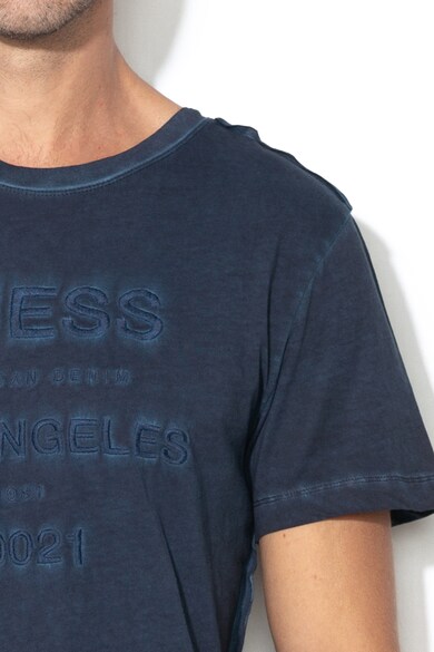 GUESS JEANS Тениска по тялото с бродирано лого Мъже