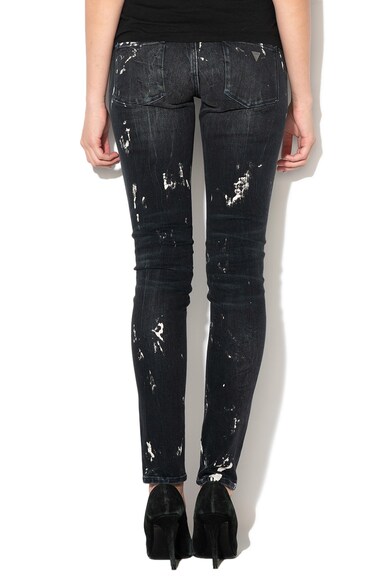 GUESS JEANS Jeggins ultra skinny cu aspect pictat Femei