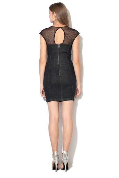 GUESS JEANS Rochie midi dreapta cu insertii de plasa Femei