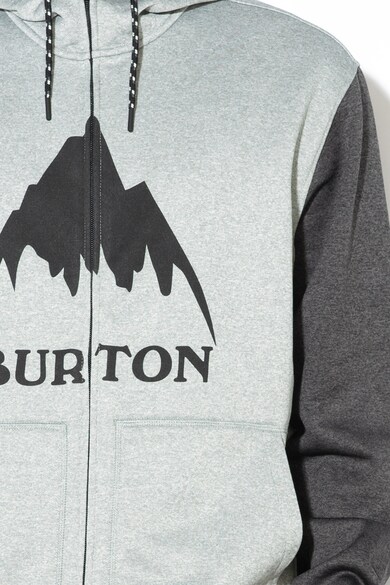 Burton Logómintás cipzáras kapucnis pulóver férfi