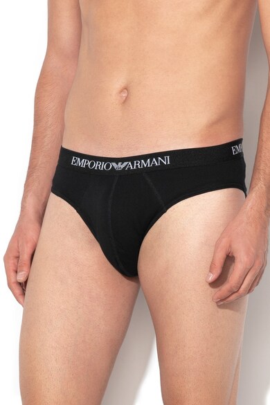 Emporio Armani Underwear Слипове с лого на талията, 2 чифта Мъже