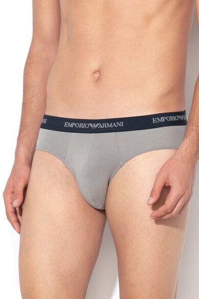 Emporio Armani Underwear Set de chiloti cu banda logo in talie - 2 perechi Barbati